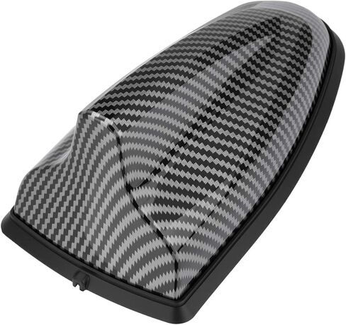 Bingfu Shark Fin Carbon Fibre Antenna Cover with Adhesive Tape, Universal Car Radio FM AM Antenna Replacement for Most Cars, Trucks, SUVs, Vans in Kuwait