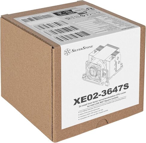 SilverStone Technology XE02-3647SB 2U Small Form Factor Server/Workstation CPU Cooler for Intel LGA 3647 Square sockets, XE02-3647SB in Kuwait