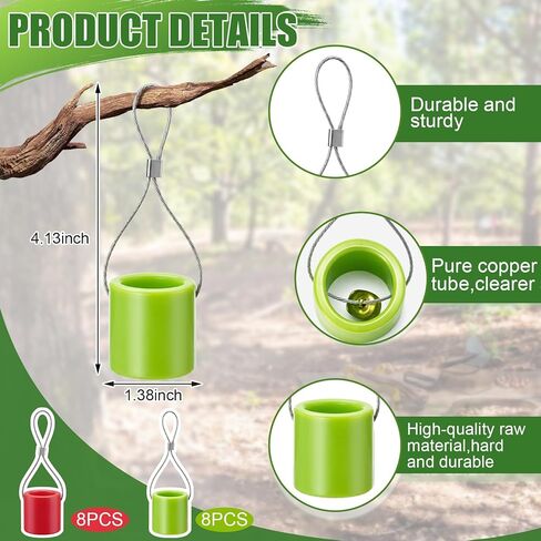Silipull 16 Pcs Slingshot Targets with Bells, Silicone Hanging Slingshot Target Pendants with Sound Feedback, Outdoor Shooting Practice Targets for Adults Hunting Gear (Red, Green) in Kuwait