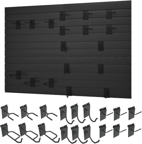 Gun Wall Mount Display Heavy Duty Adjustable Indoor Gun Rack Wall Rack Storage System Suitable for Rifles Storage Modular Firearms Gun Wall Gear Accessories Organizer for Helmet Vest Belt Police Gear in Kuwait