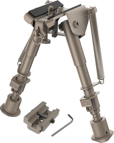 6-9 بوصة Bipod بندقية تكتيكية مع محول السكك الحديدية Picatinny، Bipod الأرض المظلمة المسطحة in Kuwait