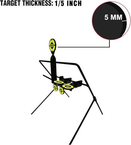 Atflbox Resetting Targets for Pellet Guns,Steel Targets for Shooting and Hunting, Rated for .177 .22 Caliber Airgun Rifle in Kuwait