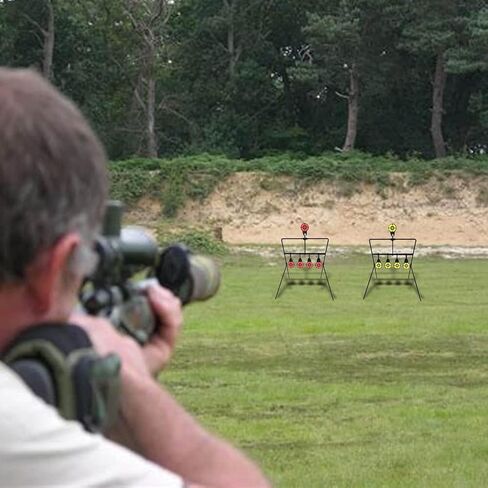 Atflbox Resetting Targets for Pellet Guns,Steel Targets for Shooting and Hunting, Rated for .177 .22 Caliber Airgun Rifle in Kuwait