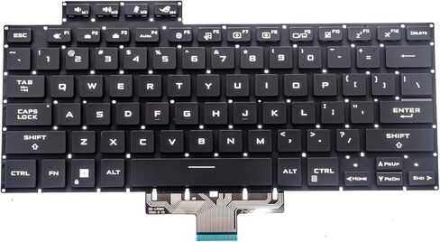 لوحة مفاتيح بديلة بإضاءة خلفية لجهاز ASUS ROG Zephyrus G15 GA503 GA503Q GA503QS ‎GA503QR GA503QM & ROG Zephyrus M16 GU603 GU603H Series Laptop، ROG Zephyrus G15 GA503 RGB لوحة مفاتيح بإضاءة خلفية US Layou in Kuwait