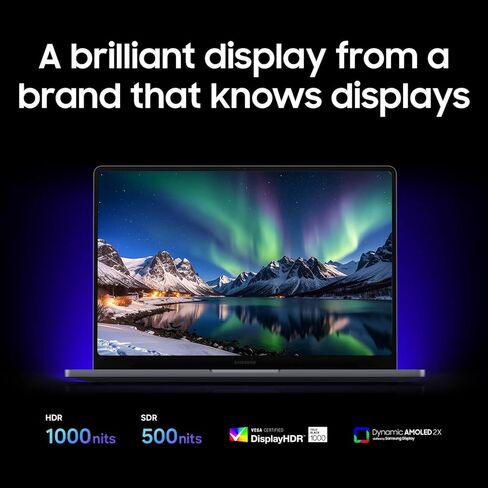 Samsung 16" Galaxy Book6 Ultra Copilot+ PC, AI Business Laptop, Windows 11 Pro, Intel Core Ultra U7 Processor 356H, 32GB/1TB, NVIDIA GeForce RTX 5060, AMOLED 2X Display/2026 Model NP964UJG-KG1US/Gray in Kuwait