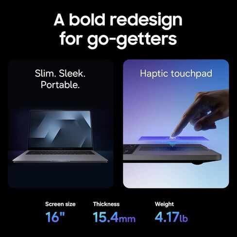 Samsung 16" Galaxy Book6 Ultra Copilot+ PC, AI Business Laptop, Windows 11 Pro, Intel Core Ultra U7 Processor 356H, 32GB/1TB, NVIDIA GeForce RTX 5060, AMOLED 2X Display/2026 Model NP964UJG-KG1US/Gray in Kuwait