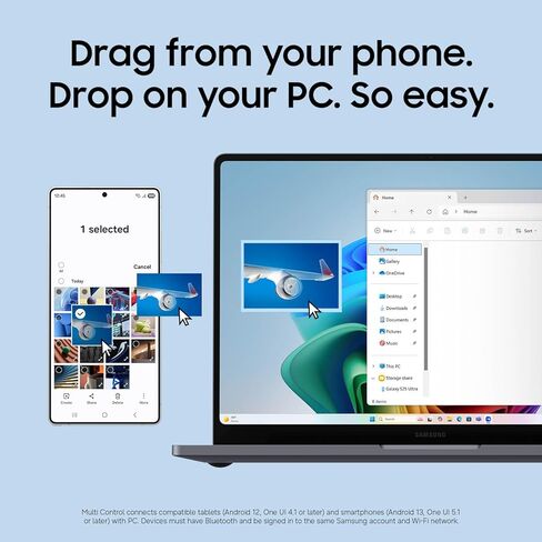Samsung 16" Galaxy Book6 Ultra Copilot+ PC, AI Business Laptop, Windows 11 Pro, Intel Core Ultra U7 Processor 356H, 32GB/1TB, NVIDIA GeForce RTX 5060, AMOLED 2X Display/2026 Model NP964UJG-KG1US/Gray in Kuwait