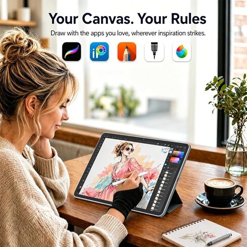 تابلت رسم مستقل مقاس 12 بوصة لا يحتاج إلى كمبيوتر: جهاز لوحي فني رقمي ذو قلم 4096 مستوى مع شاشة مضادة للتوهج، وذاكرة وصول عشوائي سعتها 16 جيجابايت، وتخزين 256 جيجابايت، و8000 مللي أمبير في الساعة، ونظام تشغيل Android 15 - للمبتدئين والفنانين والطلاب in Kuwait
