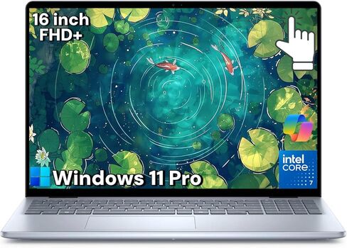 Dell Inspiron 16 Laptop Computer - 16" FHD+ Touchscreen • Intel 10-Core 7 150U(Beats i7-1355U) • Backlit Copilot Key Keyboard • Windows 11 Pro • Ice Blue • 32GB DDR5 + 1TB SSD in Kuwait