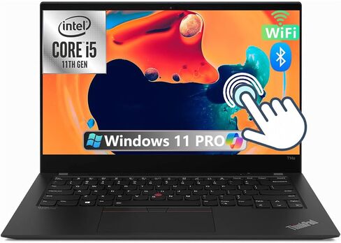 Lenovo Thinkpad T14S Gen 2 Business Laptop, Windows 11 Pro, 14" FHD (1920 x 1080) Touchscreen, Intel Core i5-1145G7, 512GB SSD, 16GB RAM, Webcam (Renewed) in Kuwait