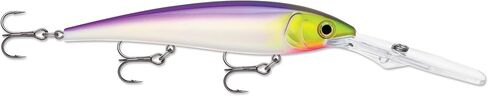 Rapala Gold Miner Spoon Lure, Casting Spoon, Trout Salmon Walleye Fishing Lure, Flashing Metal Spoon, 4-3/4", Purpledescent in Kuwait