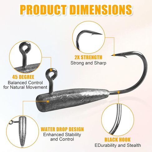 Crappie Jigs Kit with Tube Baits,Soft Plastic Crappie Lures Grub Worm Swimbaits and Tube Jig Heads Hook for Bass Panfish Trout Fishing Freshwater Saltwater in Kuwait