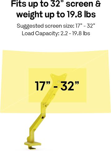 ذراع شاشة واحدة Pixio PS1S Wave Yellow مع كابل HDMI 2.1 أصفر معتمد للغاية وسرعة عالية 10FT 8K 60 هرتز 4K 120 هرتز مضفر من النايلون in Kuwait