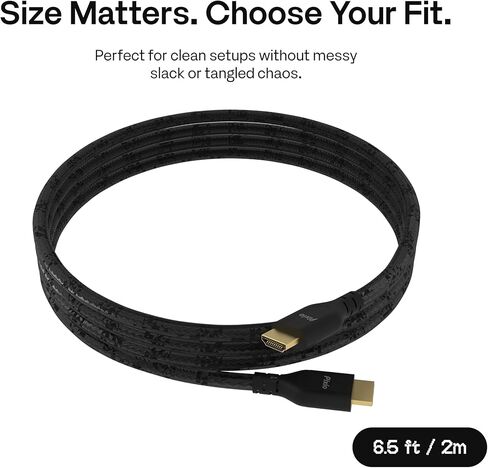 Pixio PS2S Titan Black Ultrawide Mega Heavy-Duty Premium Single Monitor Arm with Black HDMI 2.1 Cable Ultra Certified Ultra High Speed 6FT 8K 60Hz 4K 120Hz Nylon Braided in Kuwait