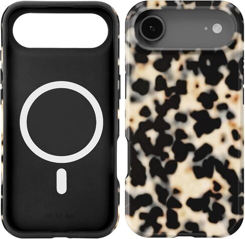 Compatible with iPhone 17 Pro Case [Compatible with MagSafe] -[8 ft Drop Protection] 2 in 1 Shockproof Protective Slim Soft TPU Cover Phone Case 6.3" (Blue Floral, iPhone 17 Pro 6.3") in Kuwait