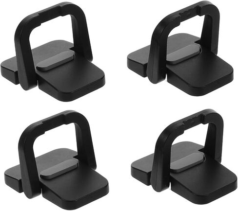 Invisible Laptop Stand Riser for Desk with Ventilation Cooling, Portable Abs Laptop Base Support Feet, 4pcs Black Notebook Angle Elevation for Office and Travel Use in Kuwait
