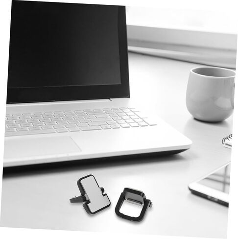 Invisible Laptop Stand Riser for Desk with Ventilation Cooling, Portable Abs Laptop Base Support Feet, 4pcs Black Notebook Angle Elevation for Office and Travel Use in Kuwait