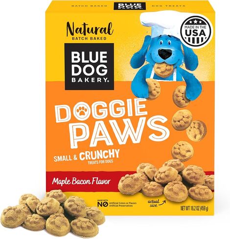 مكافآت طبيعية للكلاب من Blue Dog Bakery، أقدام الكلاب، نكهة لحم الخنزير المقدد بالقيقب، 16.2 أونصة (عدد واحد) in Kuwait