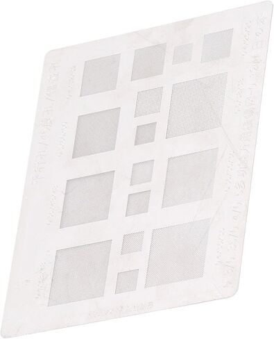Jeffergarden 0.3 مم 0.35 مم 0.4 مم 0.5 مم Bga Heat Stencils قالب استنسل عالمي للهاتف، ملحقات إصلاح رقائق Ic متعددة الوظائف، شبكة إعادة عمل Bga، قوالب فولاذية، لحام شبكي من القصدير in Kuwait