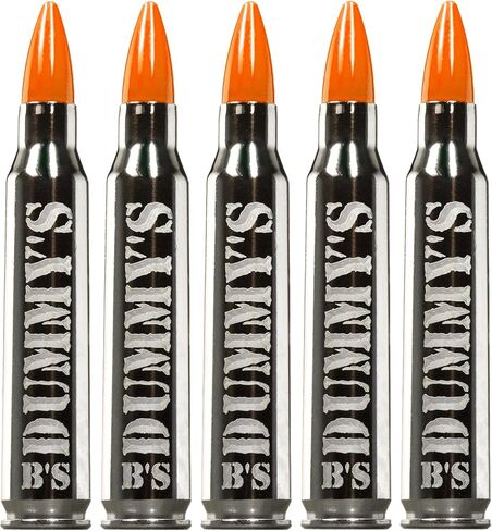 قبعات B's Dry Fire المفاجئة - A.K.A. قبعات تدريب B's Dummy's - Dummy .223/5.56 (5 عبوات) (نيكل برتقالي) in Kuwait