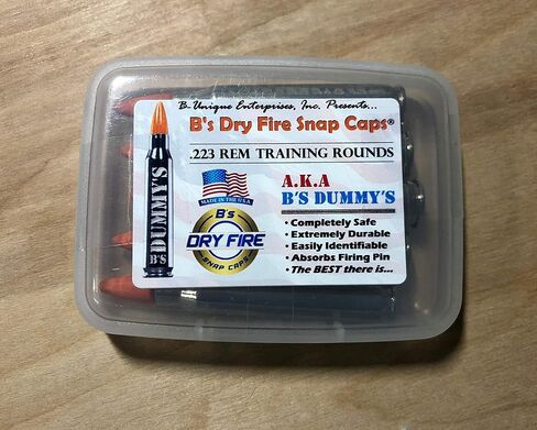 قبعات B's Dry Fire المفاجئة - A.K.A. قبعات تدريب B's Dummy's - Dummy .223/5.56 (5 عبوات) (نيكل برتقالي) in Kuwait