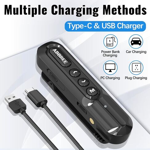 Super Mini Walkie Talkies Long Range for Adults Rechargeable Small Portable Two Way Radios with Earpieces Communication Devices Set Type-C Charger for Baseball Restaurant Supermarkets Hotel,3Pack in Kuwait