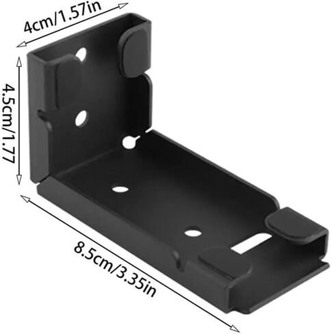 Under-Desk and Wall Mount PC Case Holder Adjustable Strap Universal CPU Stand Tower Hanger, Black Practical in Kuwait