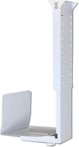 CPU Holder Under Desk Mount - Adjustable Wall Side PC , Universal Case Heavy Duty Tower Holds up to 55lbs Practical(Black) in Kuwait