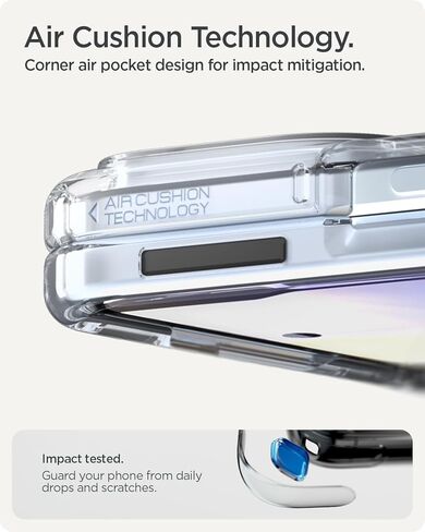 Spigen Case for Pixel 10 Pro Fold Case, Ultra Hybrid MagFit Designed for Pixel Pixel 10 Pro Fold - Clear White in Kuwait