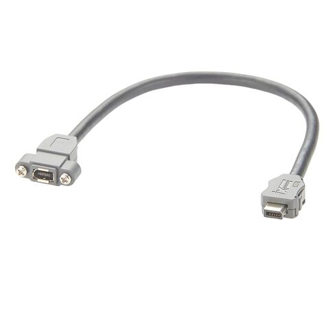 IX A Key صناعي Cat6A إيثرنت تمديد كابل برغي لوحة جبل 10 جيجابت في الثانية محمية من النوع A كابل ذكر إلى أنثى لرؤية الآلة ومفاتيح صناعية كاميرا PoE (0.3M/0.98FT) in Kuwait