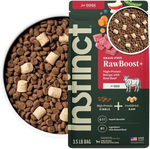 Instinct Raw Boost Grain Free Recipe with Real Beef Natural Dry Dog Food, 10 lb. Bag in Saudi Arabia