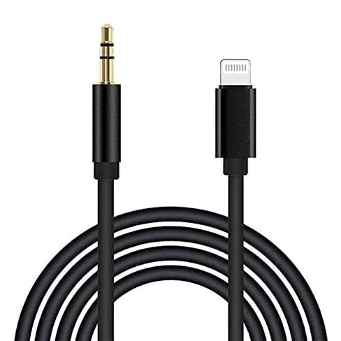 [معتمد من Apple MFi] سلك Lightning إلى 3.5 مم iPhone Aux، كابل صوت iPhone Aux لسماعات رأس ستيريو للمنزل بالسيارة، متوافق مع iPhone 14 13 12 11 Pro Max Mini XS XR X 8 7 6 iPad iPod، 3.3FT أسود in Kuwait