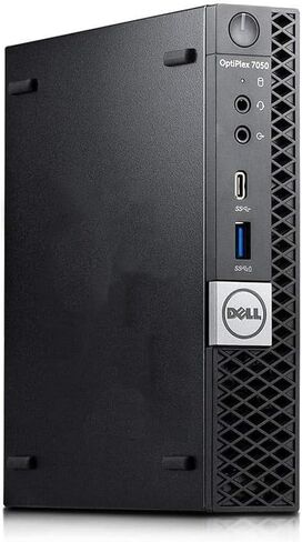 كمبيوتر مكتبي صغير طراز Optiplex 7050 من Dell، نظام تشغيل Windows 11 Pro، معالج Intel Core i5-7500T رباعي النواة بسرعة 2.70 جيجاهرتز، ذاكرة وصول عشوائي DDR4 سعة 8 جيجابايت، محرك أقراص SSD سعة 256 جيجابايت، لوحة مفاتيح وماوس، USB WiFi، USB BT (متجدد) in Kuwait