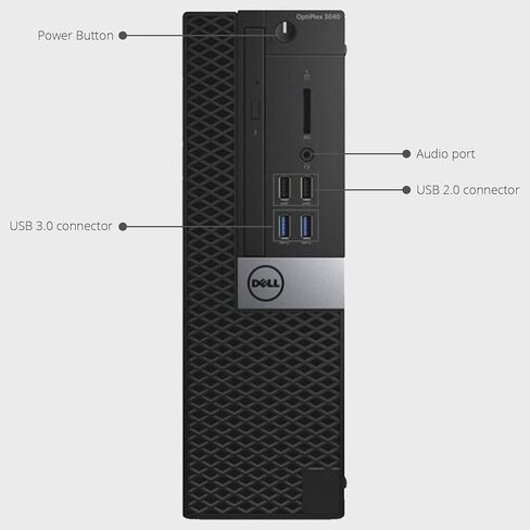 كمبيوتر مكتبي لتحرير الفيديو CAD OptiPlex 3040 من Dell، معالج Intel Core i5-6500، معالج 3.2 جيجا هرتز، ذاكرة الوصول العشوائي 16 جيجا، 240 جيجا SSD (التمهيد السريع) + 2 تيرابايت HDD، رسومات RX-550 4 جيجا DDR5، WiFi، Windows 11 Pro (متجدد) in Kuwait