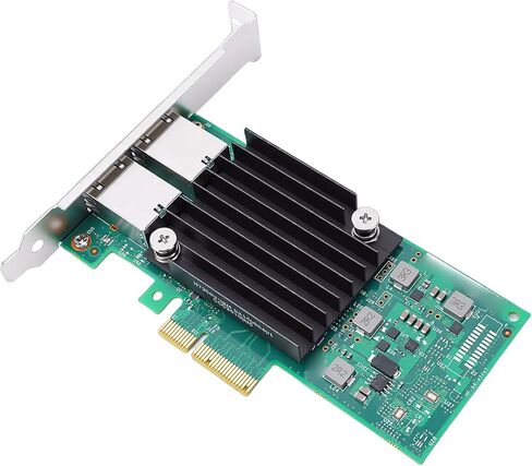 بطاقة شبكة SUNGOOYUE PCIe، منافذ RJ45 نحاسية مزدوجة مع وحدة تحكم، دعم VMware، PCI Express 3.0 x4، سرعة 100 ميجابت في الثانية إلى 10 جيجابت في الثانية in Kuwait