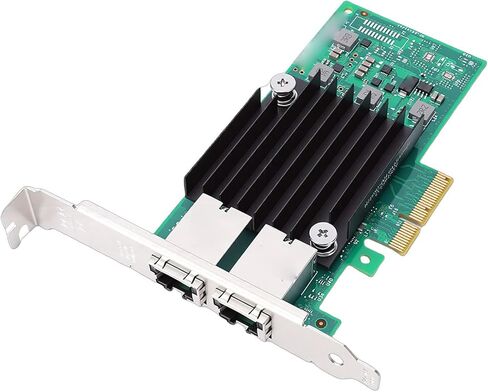 بطاقة شبكة SUNGOOYUE PCIe، منافذ RJ45 نحاسية مزدوجة مع وحدة تحكم، دعم VMware، PCI Express 3.0 x4، سرعة 100 ميجابت في الثانية إلى 10 جيجابت في الثانية in Kuwait