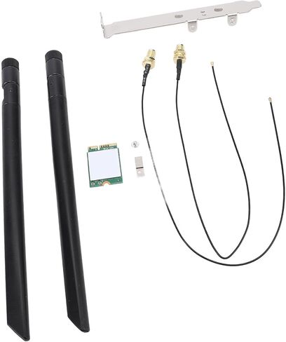 بطاقة واي فاي SUNGOOYUE AX201NGW، واجهة M.2 واي فاي 6 بطاقة لاسلكية 3000 ميجابت في الثانية مع تقنية MU MIMO، لـ 11 (قوس هوائي خارجي) in Kuwait