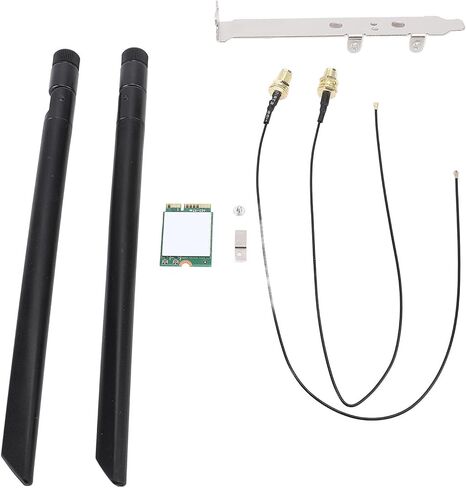بطاقة واي فاي SUNGOOYUE AX201NGW، واجهة M.2 واي فاي 6 بطاقة لاسلكية 3000 ميجابت في الثانية مع تقنية MU MIMO، لـ 11 (قوس هوائي خارجي) in Kuwait