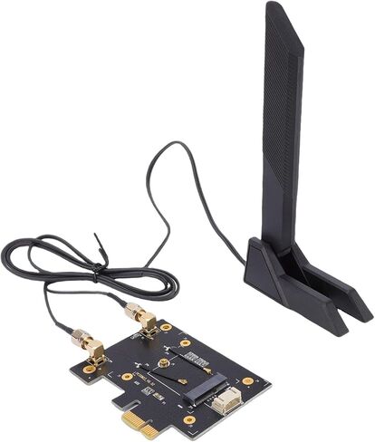 PUSOKEI WiFi 7 PCIe Network Card, 4200Mbps Desktop Wireless Adapter with BT5.2 Technology for Wins 10 11, Support 2.4GHz 5GHz 6GHz Bands in Kuwait