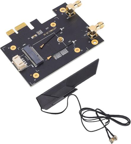 PUSOKEI WiFi 7 PCIe Network Card, 4200Mbps Desktop Wireless Adapter with BT5.2 Technology for Wins 10 11, Support 2.4GHz 5GHz 6GHz Bands in Kuwait