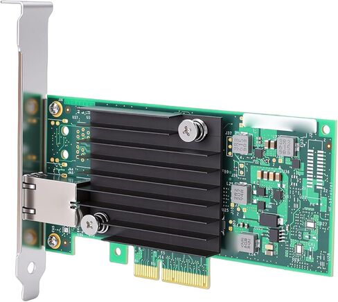 بطاقة شبكة SUNGOOYUE 10Gb PCIe، محول إيثرنت مع منفذ RJ45 وتصميم المشتت الحراري، لفتحات Server PCIe 3.0 X4 X8 X16 in Kuwait