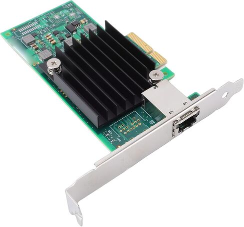 بطاقة شبكة SUNGOOYUE 10Gb PCIe، محول إيثرنت مع منفذ RJ45 وتصميم المشتت الحراري، لفتحات Server PCIe 3.0 X4 X8 X16 in Kuwait