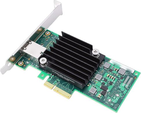 بطاقة شبكة SUNGOOYUE 10Gb PCIe، محول إيثرنت مع منفذ RJ45 وتصميم المشتت الحراري، لفتحات Server PCIe 3.0 X4 X8 X16 in Kuwait