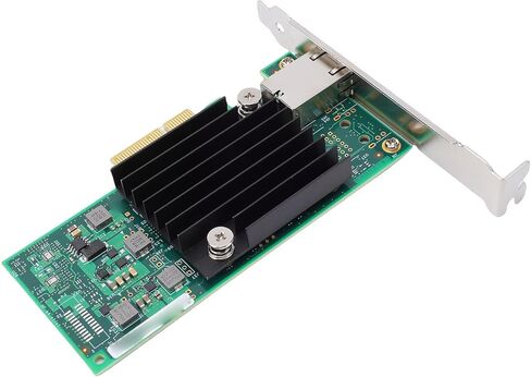 بطاقة شبكة SUNGOOYUE 10Gb PCIe، محول إيثرنت مع منفذ RJ45 وتصميم المشتت الحراري، لفتحات Server PCIe 3.0 X4 X8 X16 in Kuwait