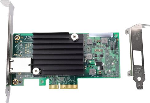 بطاقة شبكة SUNGOOYUE 10Gb PCIe، محول إيثرنت مع منفذ RJ45 وتصميم المشتت الحراري، لفتحات Server PCIe 3.0 X4 X8 X16 in Kuwait