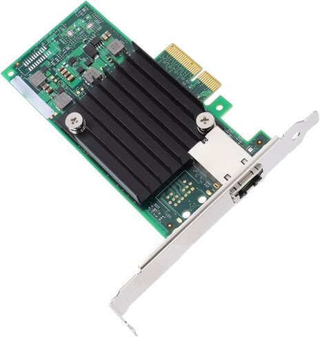بطاقة شبكة SUNGOOYUE 10Gb PCIe، محول إيثرنت مع منفذ RJ45 وتصميم المشتت الحراري، لفتحات Server PCIe 3.0 X4 X8 X16 in Kuwait