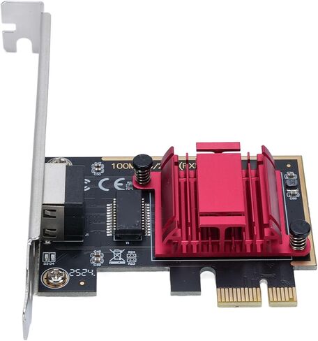 PCIe 2.5G Ethernet Card, Gigabit Network Adapter with 10 100 1000M 2.5G Adaptive Speeds for 8 10 11 Desktop Computer in Kuwait