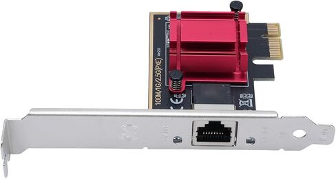 PCIe 2.5G Ethernet Card, Gigabit Network Adapter with 10 100 1000M 2.5G Adaptive Speeds for 8 10 11 Desktop Computer in Kuwait
