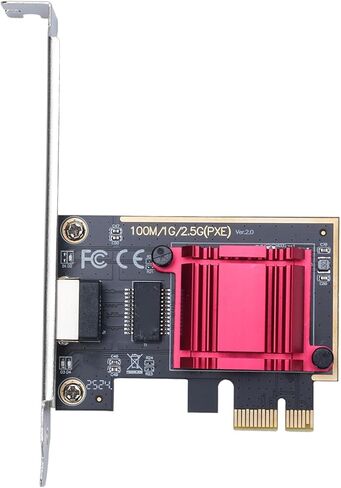 PCIe 2.5G Ethernet Card, Gigabit Network Adapter with 10 100 1000M 2.5G Adaptive Speeds for 8 10 11 Desktop Computer in Kuwait