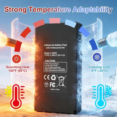 بطارية ANTIEE 1-Pack E8P - بطارية قابلة للشحن متوافقة مع بطارية كاميرا GardePro E6P E8P X60P X66P E6PCF E6PMB E8PMB E8PWF X60PMB LN800 Trail L1000D 10000 مللي أمبير في الساعة in Kuwait